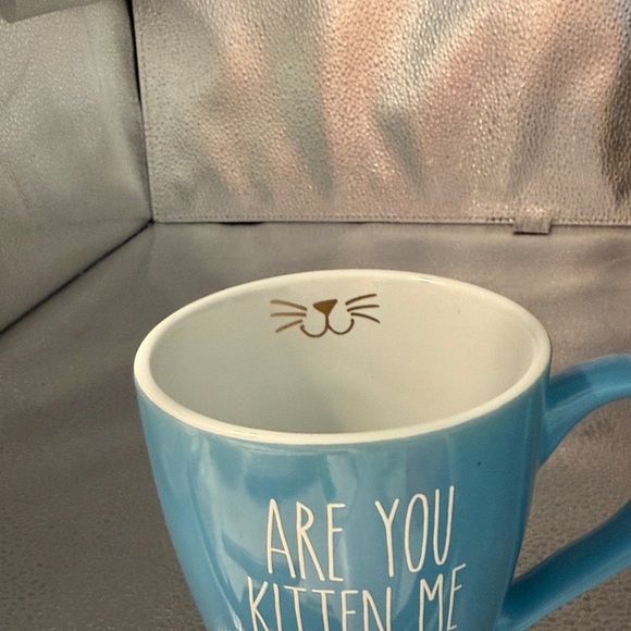 Blue Ceramic Mug with Fun Text - Picture 4 of 12